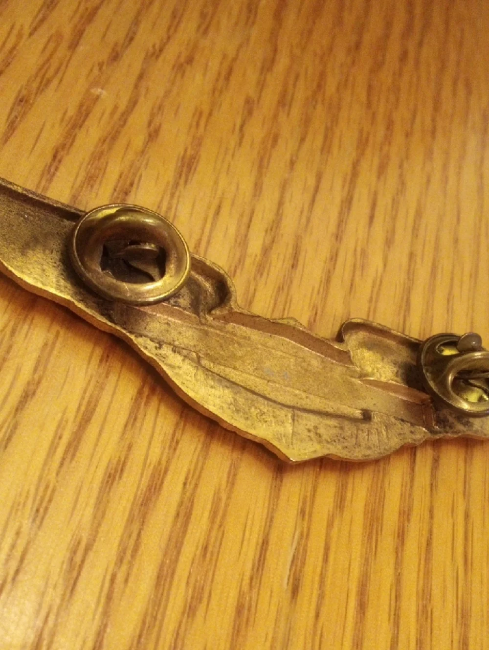 Harley-Davidson Gold Winged Logo Pin with Black and Red Accents